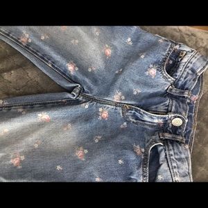 Gap Pink Roses Jeans